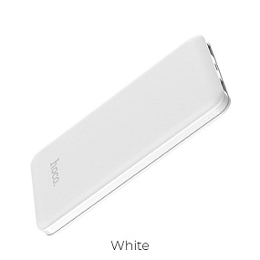 Портативное зарядное устройство Hoco J26 10000mAh LCD 2USB белый