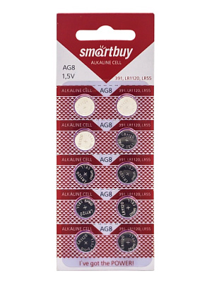 Батарейка SmartBuy AG8 10BL 1шт