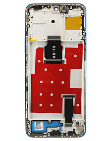 Дисплей для телефона Huawei Honor X8a/Honor 90 Lite (CRT-LX1) модуль с рамкой Голубой - Оригинал