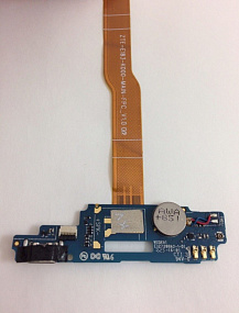 Шлейф ZTE Blade A610/A610C плата на системный разъем/микрофон