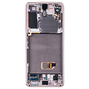 Дисплей для телефона Samsung G991B (S21) модуль Фиолетовый - Оригинал