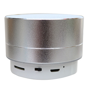 Колонка A10U (Bluetooth/MicroSD/USB/FM) серебро
