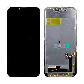 Дисплей для телефона iPhone 13 в сборе Черный - DD (Soft OLED, Full HD) (площадка под IC)