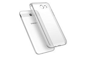 Силиконовый чехол для Samsung J3 Prime прозрачный 