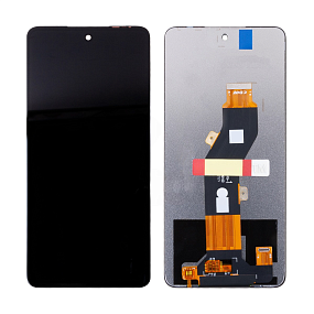 Дисплей для телефона Itel S24 (S667LN) в сборе с тачскрином Черный - Оригинал