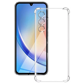 Силиконовый чехол для Samsung A556 Galaxy A55 5G DF прозрачный