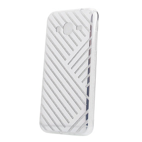 Силиконовый чехол для Samsung J320 Galaxy J3 (2016) Cosmic 07S серебро