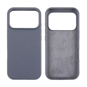 Кейс iPhone 17 Pro Silicone Case без логотипа графит