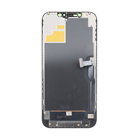 Дисплей для телефона iPhone 12 Pro Max Черный - (Hard OLED, Full HD) (с верификацией)