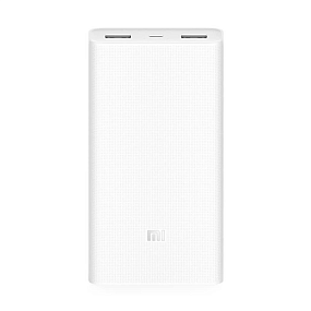Портативное зарядное устройство Xiaomi Power 2C (2 USB) 20000mAh белый