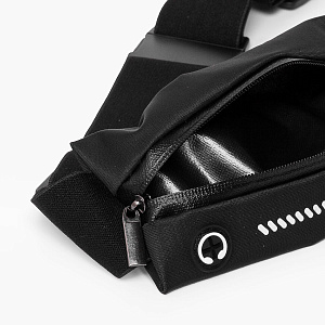 Спортивная поясная сумка SS03 черная