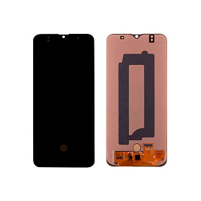 Дисплей для телефона Samsung A307F (A30s) в сборе с тачскрином Черный - (AMOLED, с регулировкой подс