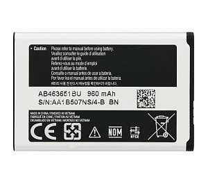 АКБ для телефона Samsung L700, M7500, F400, S3650, C3060, C5510, S5610, S5560 (AB463651BU) 