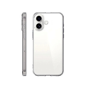 Кейс iPhone 16 силикон прозрачный