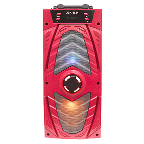 Колонка JBK-8834 (Bluetooth/MicroSD/USB/FM/AUX) 10W красная