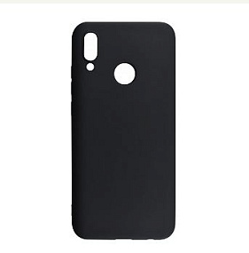 Силиконовый чехол Honor 10 Lite/P Smart 2019 матовый черный