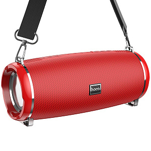 Колонка Hoco HC2 (Bluetooth/USB/FM/AUX) 10W красный
