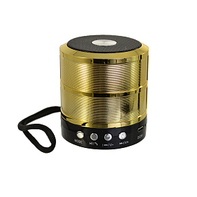 Колонка WS-887 (Bluetooth/MicroSD/USB/FM/AUX) золото