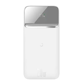 Портативное зарядное устройство Baseus Magnetic Wireless 20W (PPCX030001)10000mAh с беспр. з/у белый