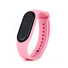 Ремешок силиконовый для браслета Xiaomi Mi Band 7 розовый (033)