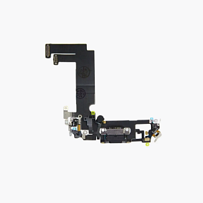 Шлейф iPhone 12 mini на системный разъем/микрофон Черный