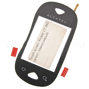 Сенсор для телефона Alcatel OT-880 Тёмно-Серый
