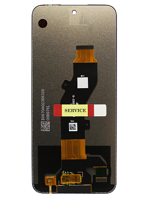 Дисплей для телефона Tecno Spark 30C (KL5n) в сборе с тачскрином Черный - Оригинал