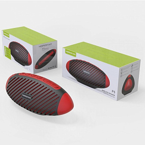 Колонка Hopestar P5 (Bluetooth/MicroSD/USB/FM/AUX) черно-красная