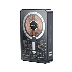 Портативное зарядное устройство WiWu JC-21 магнитный 10000mAh 22.5W черный