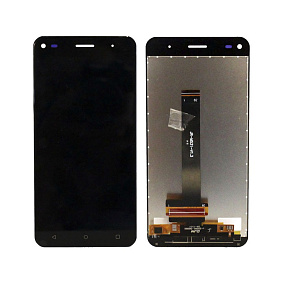 Дисплей для телефона Fly FS507 (Cirrus 4) в сборе с тачскрином Черный
