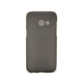 Силиконовый чехол для Samsung A320 Galaxy A3 (2017) прозрачный черный