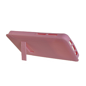 Задняя накладка универсальная 4,3-4,7 слайд силикон-пластик розовый №1(UniC-201)
