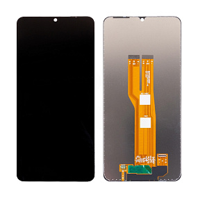 Дисплей для телефона Samsung A075F (A07) в сборе с тачскрином Черный - Оригинал 100