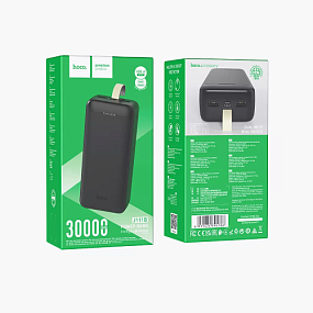 Портативное зарядное устройство Hoco J111B 2USB/Micro/Type-C 22.5W 30000mAh черный