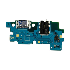 Шлейф Samsung A305 (A30) плата системный разъем/разъем гарнитуры/микрофон - Премиум