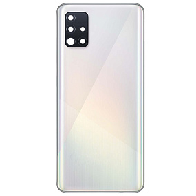 корпус для телефона Samsung A515F (A51) Задняя крышка (белый) - Премиум