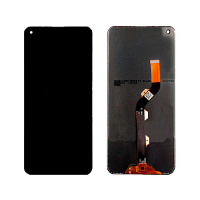 Дисплей для телефона Tecno Camon 15 в сборе с тачскрином Черный - Оригинал