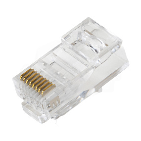 Сквозной коннектор для витой пары RJ-45, Cat. 6 (10 шт.)