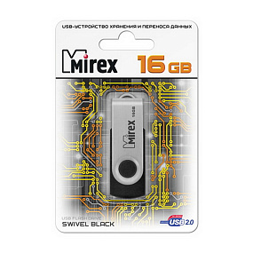 16Gb Mirex Swivel черная 2.0