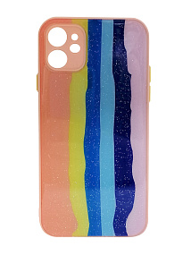 Кейс iPhone 11 силикон SL005 (002) цветные полосы