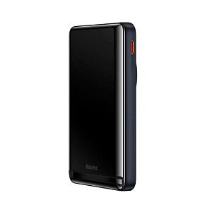 Портативное зарядное устройство Baseus Magnetic Bracket Wireless 20W (PPCX000203) 10000mAh синий