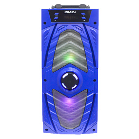 Колонка JBK-8834 (Bluetooth/MicroSD/USB/FM/AUX) 10W синяя