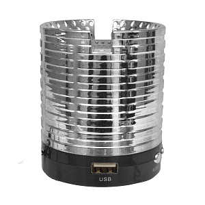 Колонка AK889 (Bluetooth/MicroSD/USB/FM/AUX) серебро