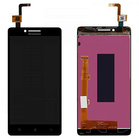 Дисплей для телефона Lenovo A6010/A6000/K3 Music Lemon в сборе с тачскрином Черный