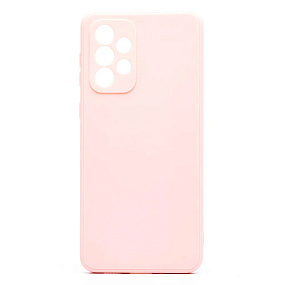 Силиконовый чехол для Samsung A336 Galaxy A33 5G с закрытой камерой светло-розовый