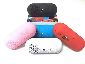 Колонка beatsbox Pill mini (Bluetooth/MicroSD/USB/FM/AUX) красная
