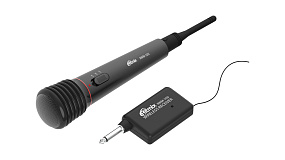 Микрофон Ritmix RWM-100 беспроводной для караоке с кабелем 3м черный(УЦЕНКА)раб.только от кабеля