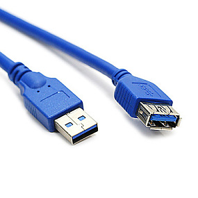 Кабель USB (папа) - USB (мама) 1.5м