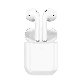 Bluetooth-наушники беспроводные Hoco EW01 белые (УЦЕНКА) потертости, царапины