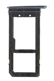 Контейнер SIM Samsung G935F/S7 Edge Черный